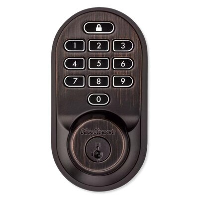 Kwikset Halo Keypad Wi-Fi Smart Lock, Venetian Bronze